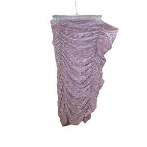 Express Women's Size 0 Dress Party 1930's Style Ruched Brown New With Tags